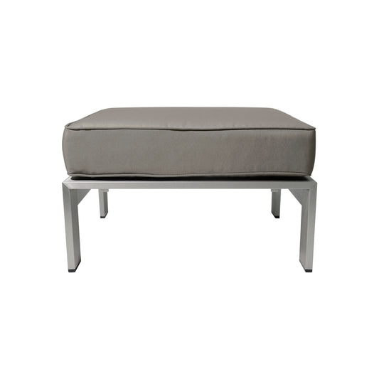 Best Selling Home Decor Cape Coral Silver Aluminum Ottoman
