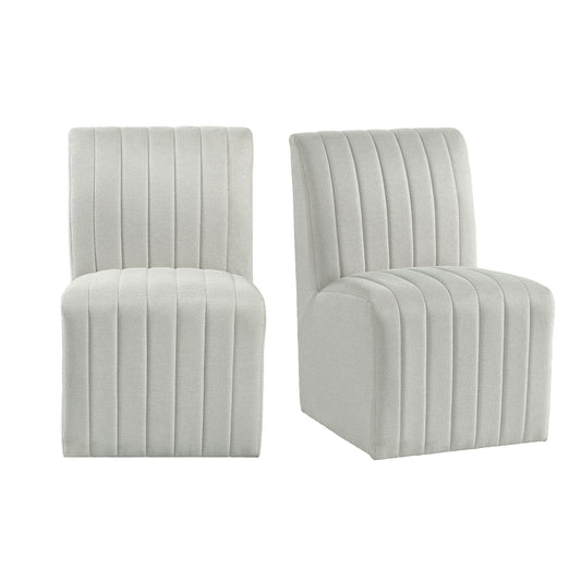 Picket House Furnishings Rizzo Dining Side Chair in Beige Linen (2 Per Carton)