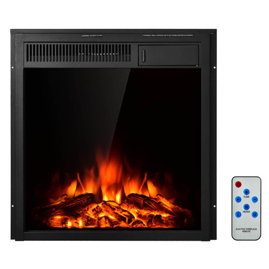 BABOOM 22.5-in Black Electric Fireplace Insert