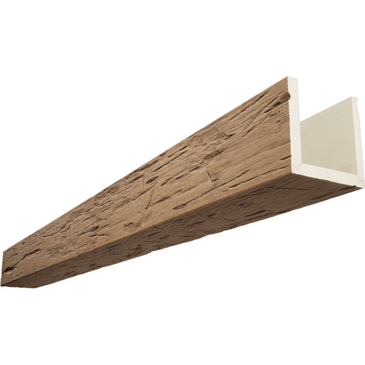 Ekena Millwork 1-in x 10-in x 8-ft Toffee Finished Urethane U-Shaped Decorative Beam