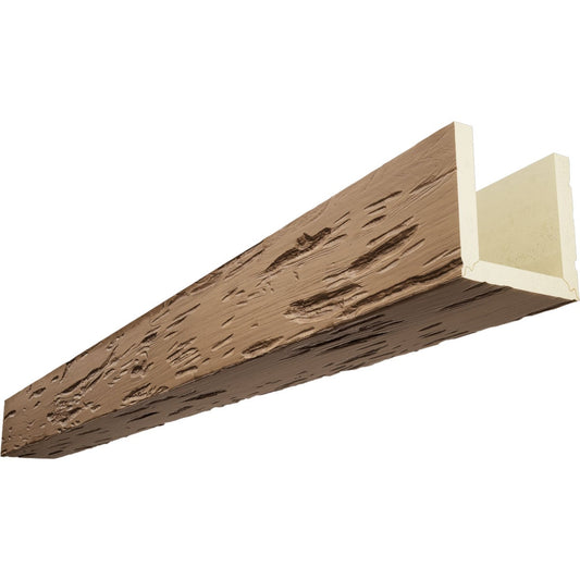 Ekena Millwork 1-in x 6-in x 8-ft Toffee Finished Urethane U-Shaped Decorative Beam