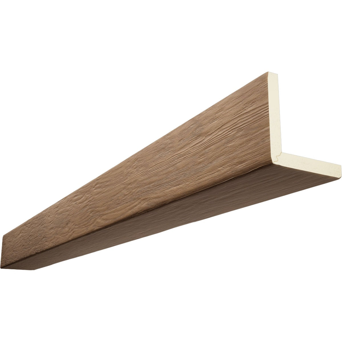 Ekena Millwork 1-in x 12-in x 8-ft Toffee Finished Urethane L-Shaped Decorative Beam
