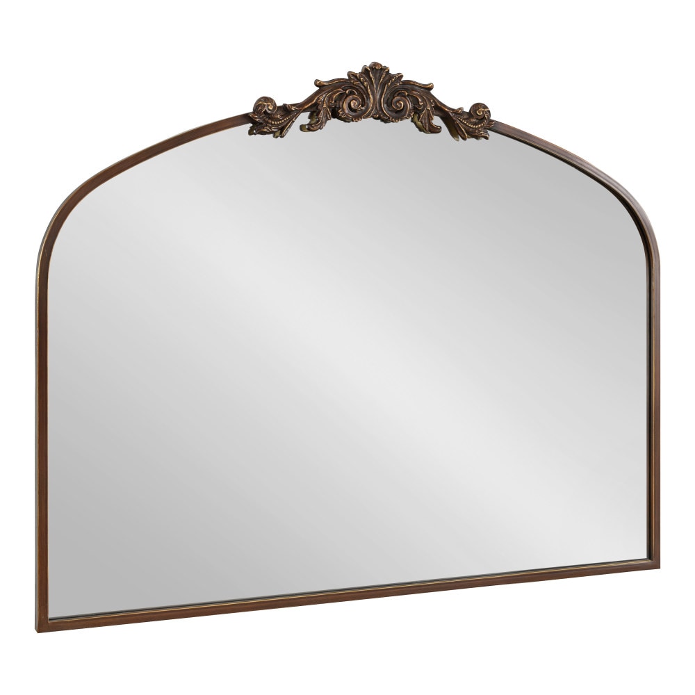 Kate and Laurel Arendahl 36-in W x 29-in H Arch Antique Bronze Framed Wall Mirror