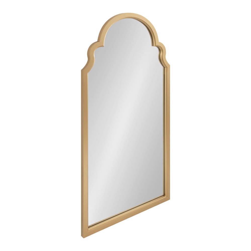 Kate and Laurel Hogan 24.00-in W x 48.00-in H Arch Gold Framed Wall Mirror