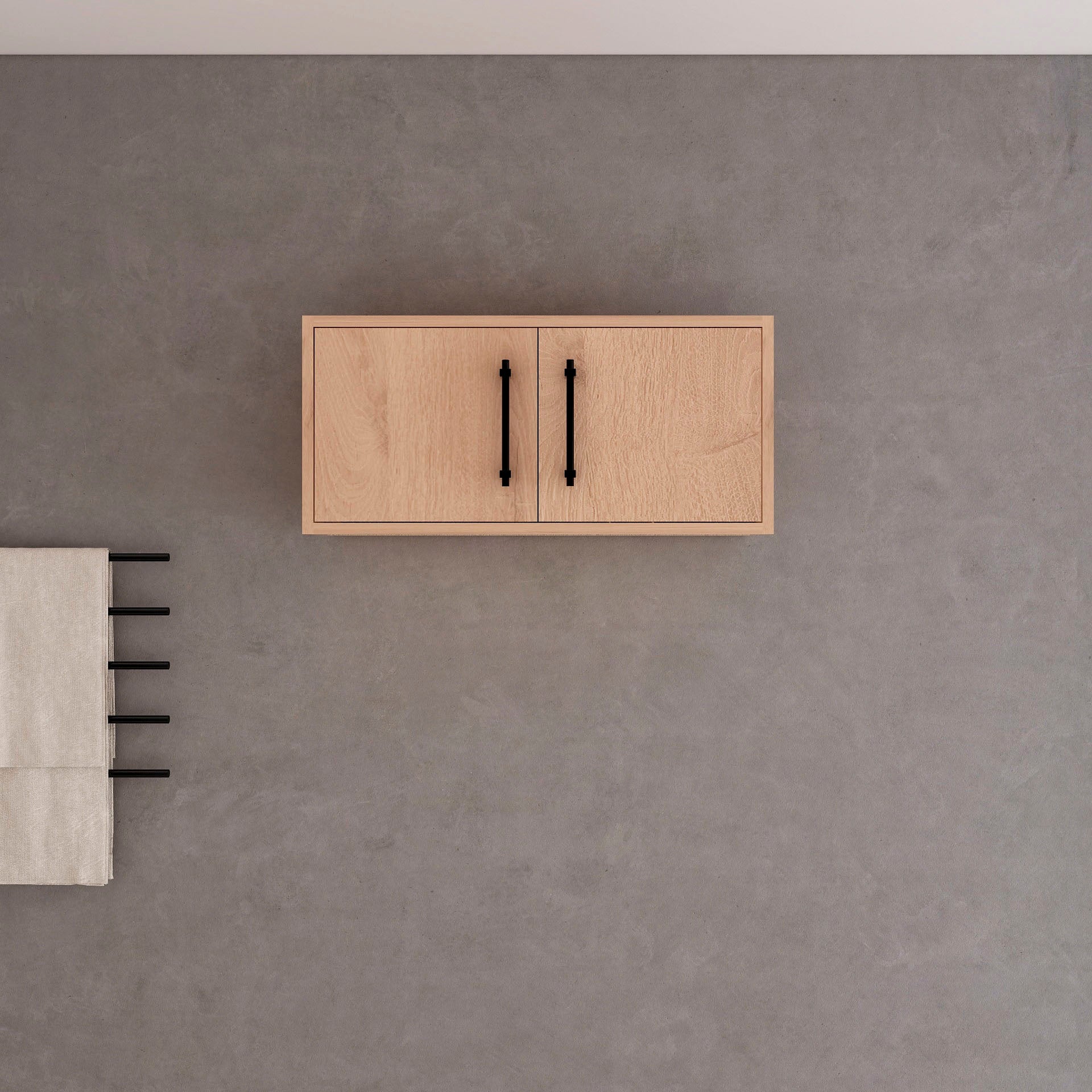 BV Better Vanity Victoria 29.7-in x 13.78-in x 11.8-in Red Oak Soft Close Bathroom Wall Cabinet