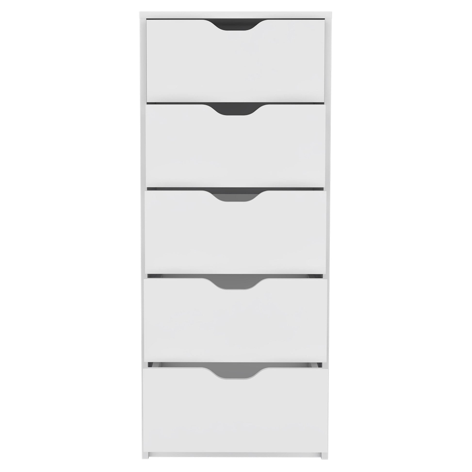 Siavonce White 5 -Drawer 42-in Standard dresser
