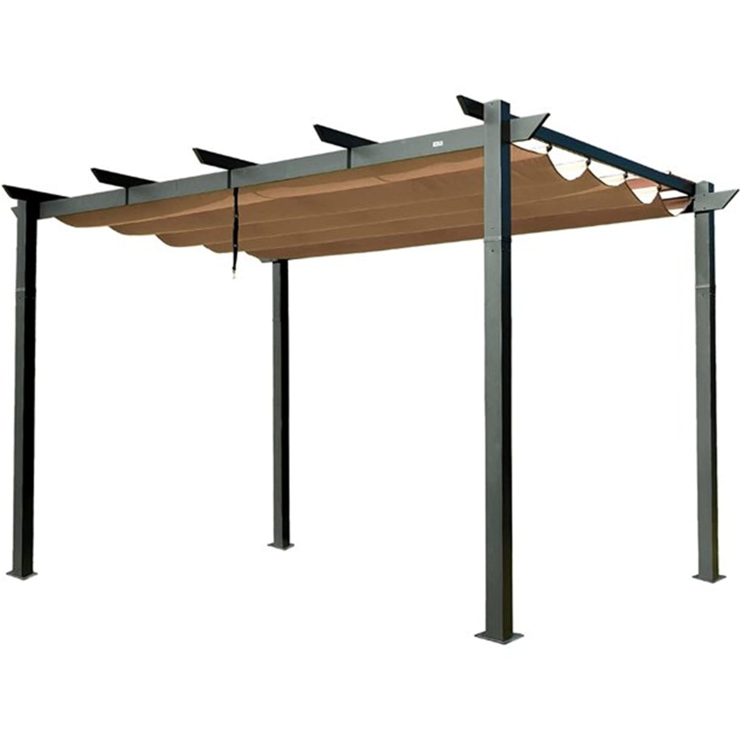 Wildaven 10-ft W x 13-ft L x 7-ft 8-in H Gray Plastic Freestanding Pergola