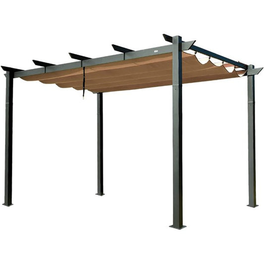 Wildaven 10-ft W x 13-ft L x 7-ft 8-in H Gray Plastic Freestanding Pergola
