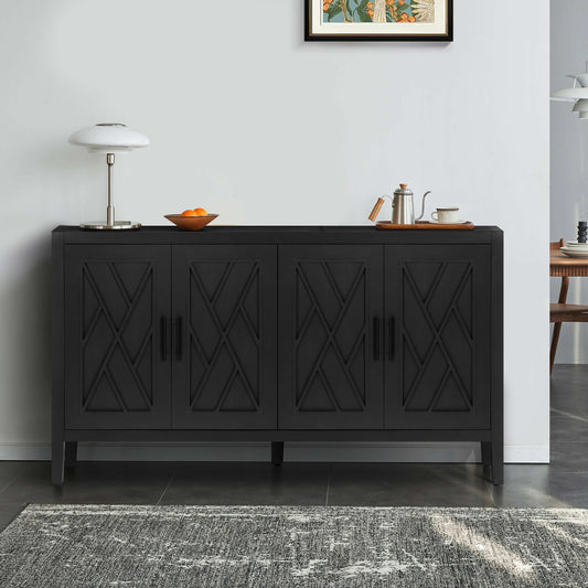 JIMSMAISON Contemporary/Modern Antique Black Fir Sideboard