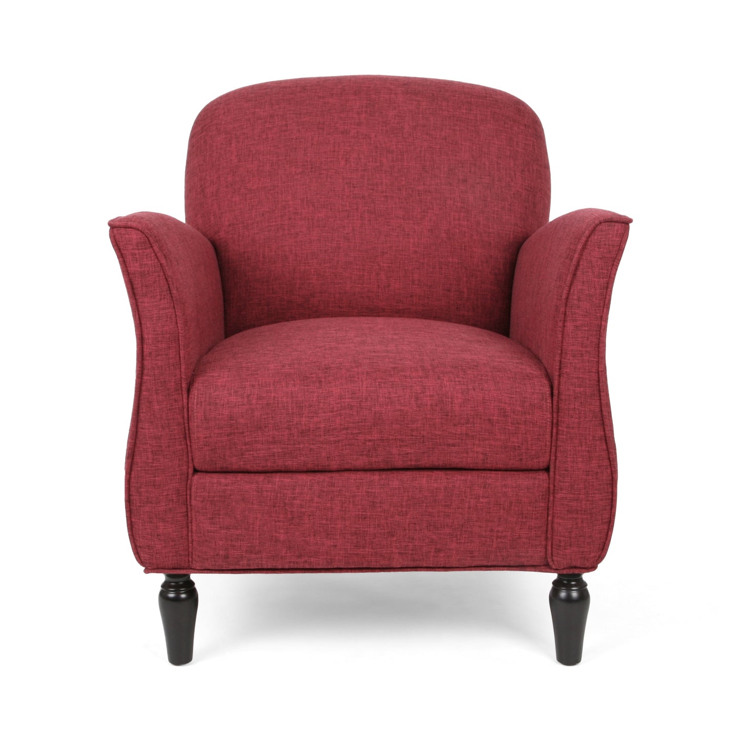 Christopher Knight Home Swainson Traditional Tweed Armchair-cranberry tweed