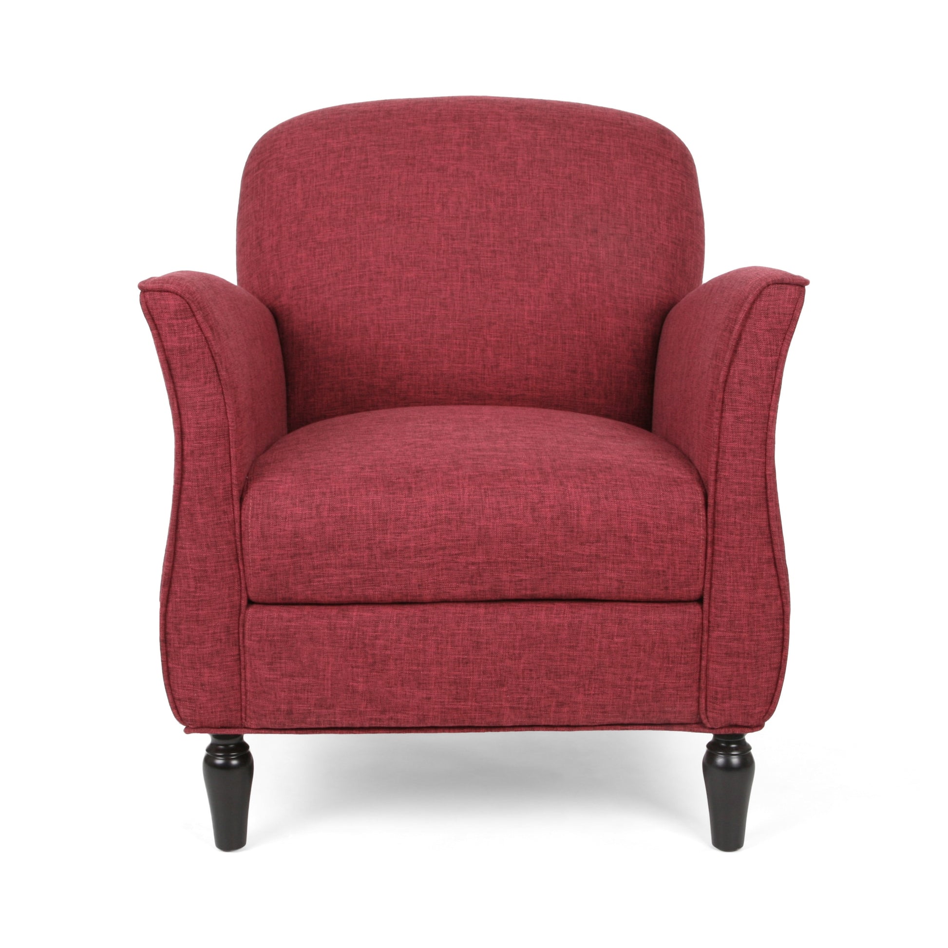 Christopher Knight Home Swainson Traditional Tweed Armchair-cranberry tweed
