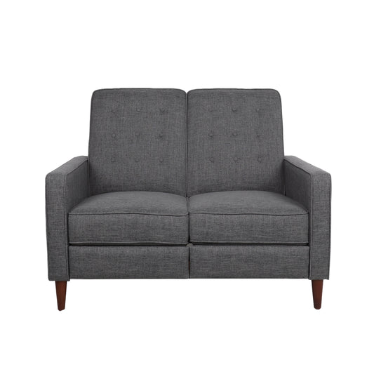 Christopher Knight Home Denison  Upholstered Loveseat Pushback Recliner-Gray