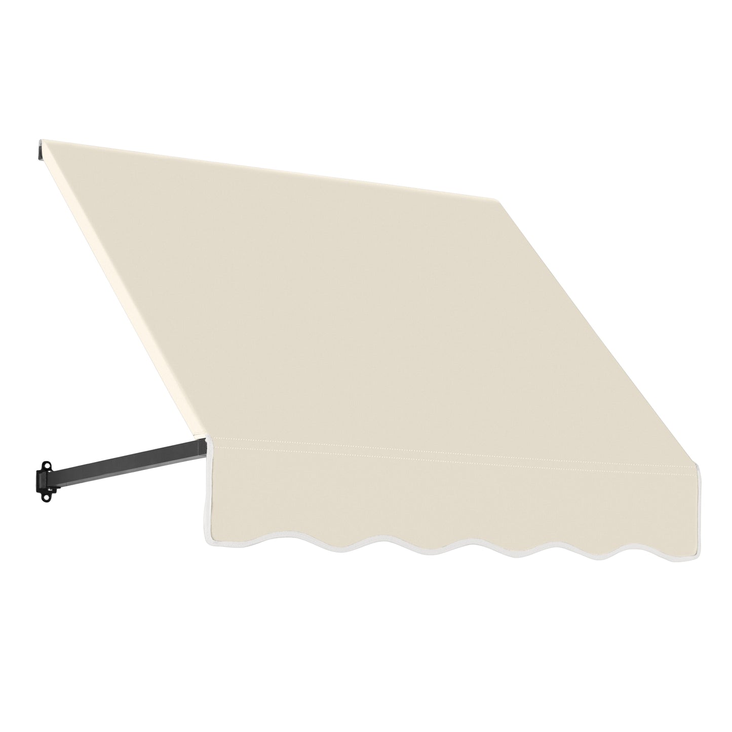 Awntech Dallas Retro 52.5-in Wide x 24-in Projection x 31-in Height Fabric Linen Solid Fixed Window/Door Awning