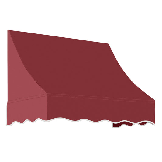 Awntech Nantucket 40.5-in Wide x 24-in Projection x 31-in Height Fabric Burgundy Solid Fixed Window/Door Awning