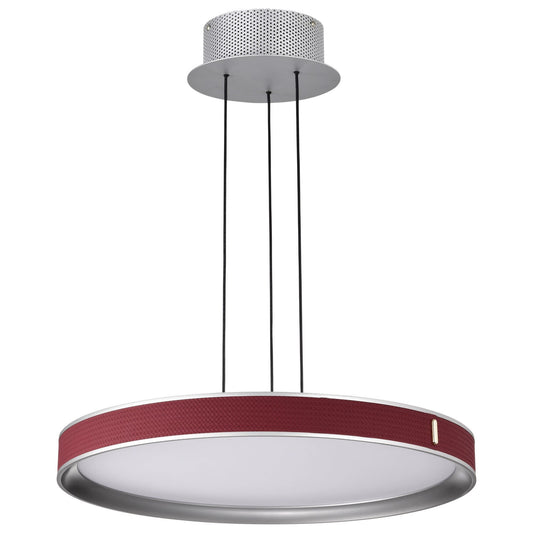 Nuvo Lighting Bandon - Light Gray LED Steel Pendant Light