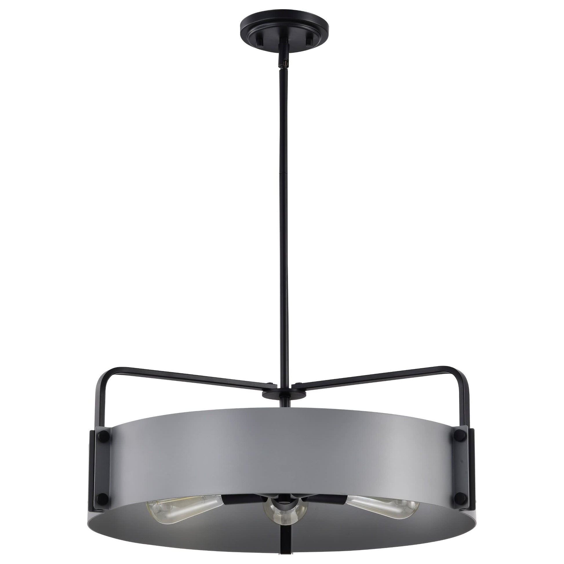 Nuvo Lighting Altos 5 - Light Matte Gray Iron Darkgray Steel Pendant Light