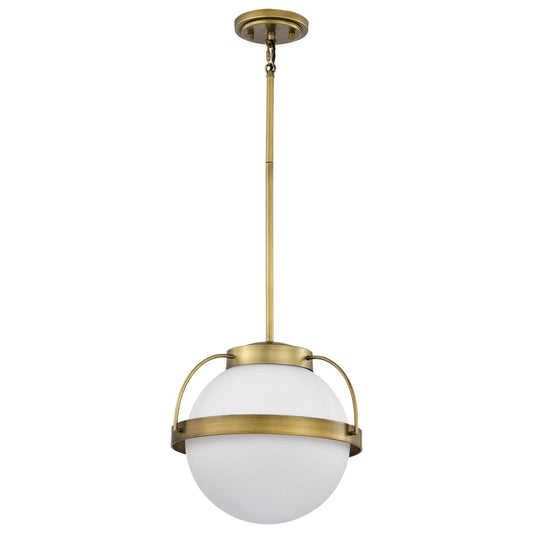 Nuvo Lighting Lakeshore 1 - Light Natural Brass Brass Steel Pendant Light