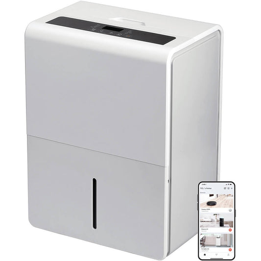 TCL  H50D26W 50 Pint Smart Dehumidifier with Pump Perfect for areas up to 4,500 sq. ft.