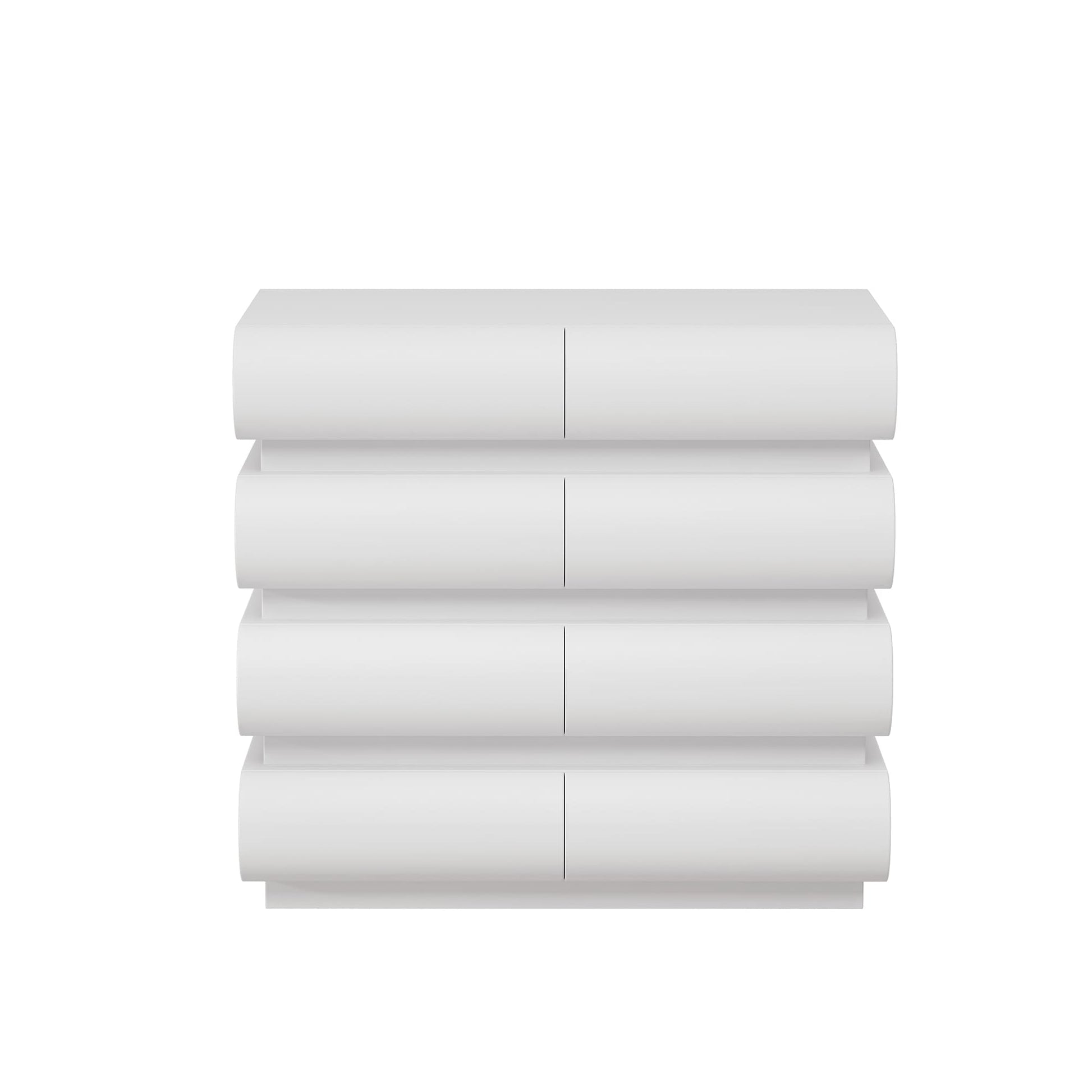 SINOFURN White 8 -Drawer 31.5-in Lingerie chest