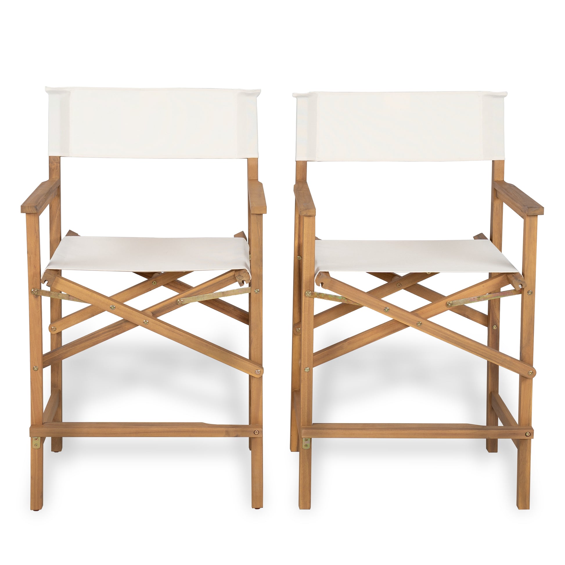 Christopher Knight Home Jeremy Wood 5 Piece Bar Set-Light Teak+Beige Fabric