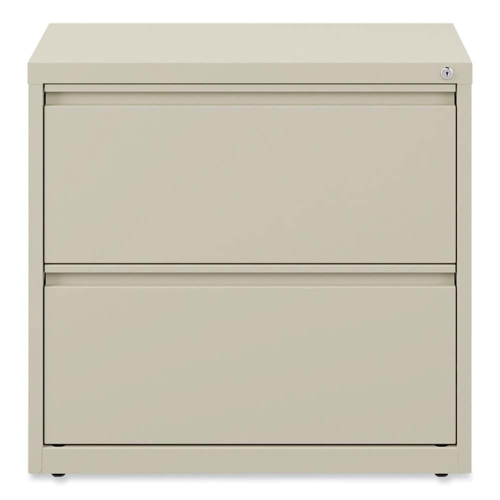 Alera 25478 30" x 18.63" x 28" Lateral File with 2 Legal/Letter-Size Drawers - Putty Finish