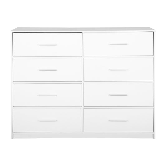 Flynama White 8 -Drawer 44.5-in Combo dresser