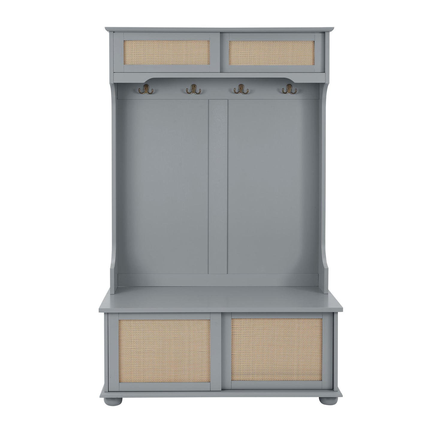 Flynama Modern 40.16-in Grey Wood Hall Tree