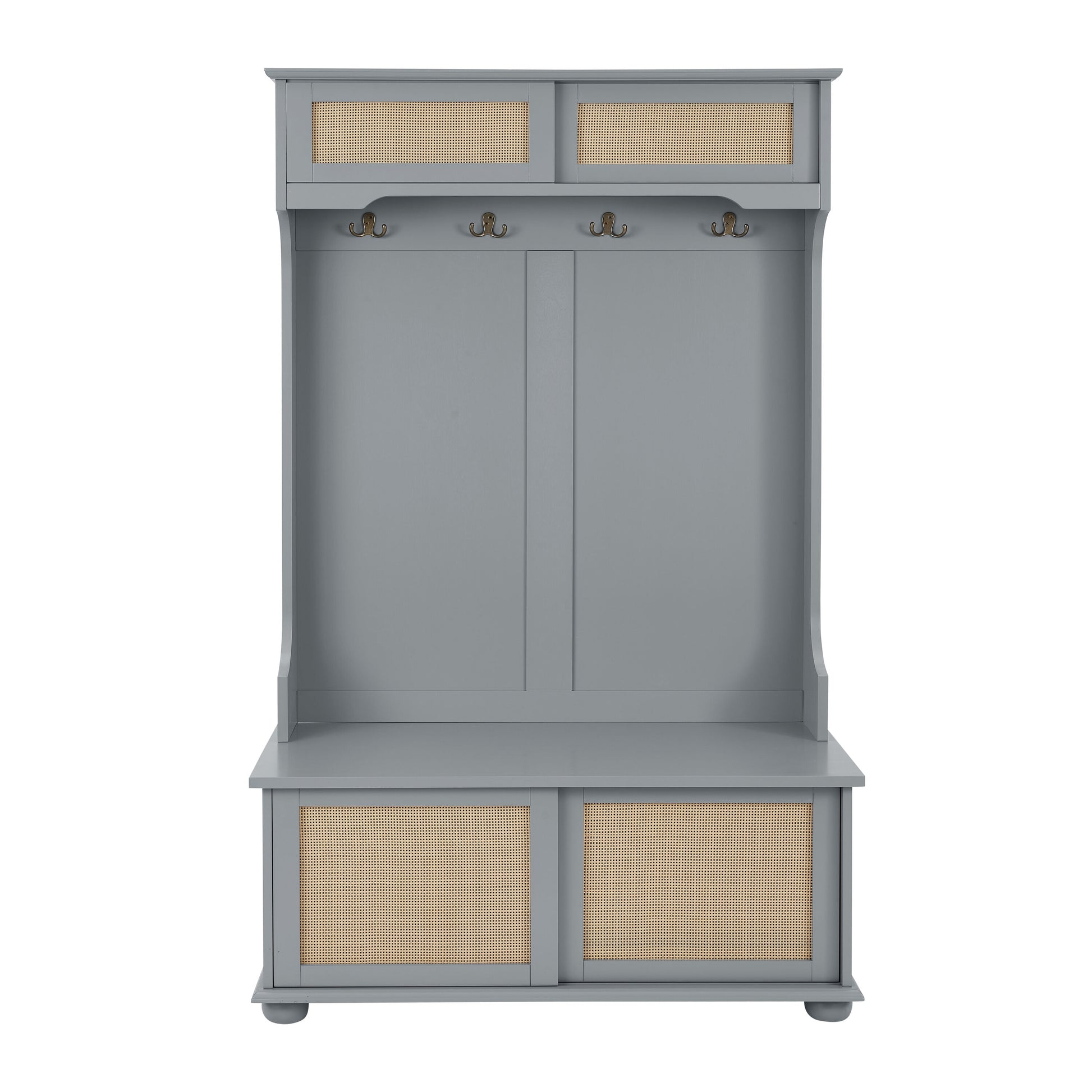 Flynama Modern 40.16-in Grey Wood Hall Tree