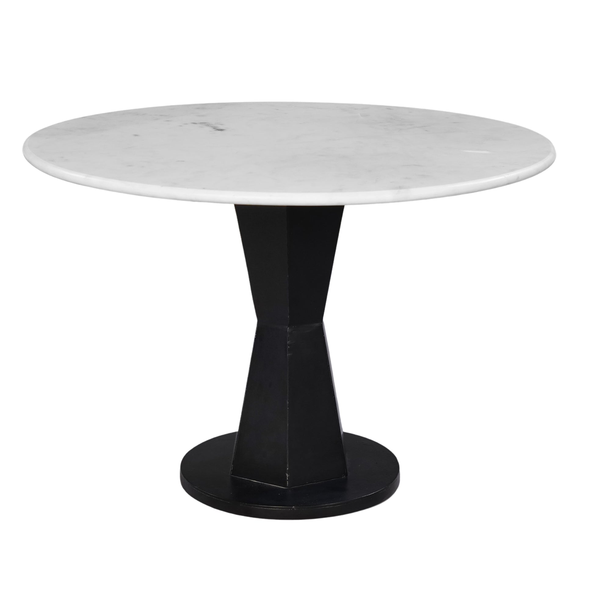 Benzara Modern Round Granite/Marble White 27-in W x 18-in H Coffee Table