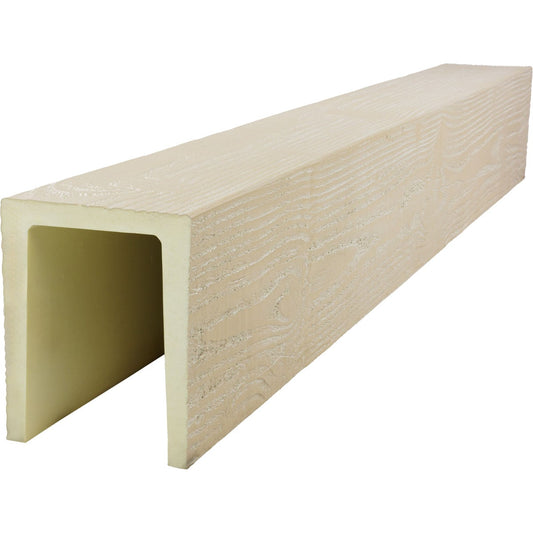 Ekena Millwork 1-in x 5-1/2-in x 8-ft Vanilla Chai Finished Urethane U-Shaped Decorative Beam