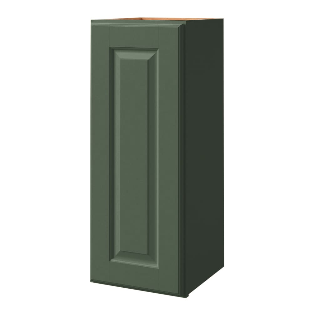 allen + roth Marston 12-in W x 30-in H x 12-in D Sage Wall Fully Assembled Cabinet Raised Panel Square