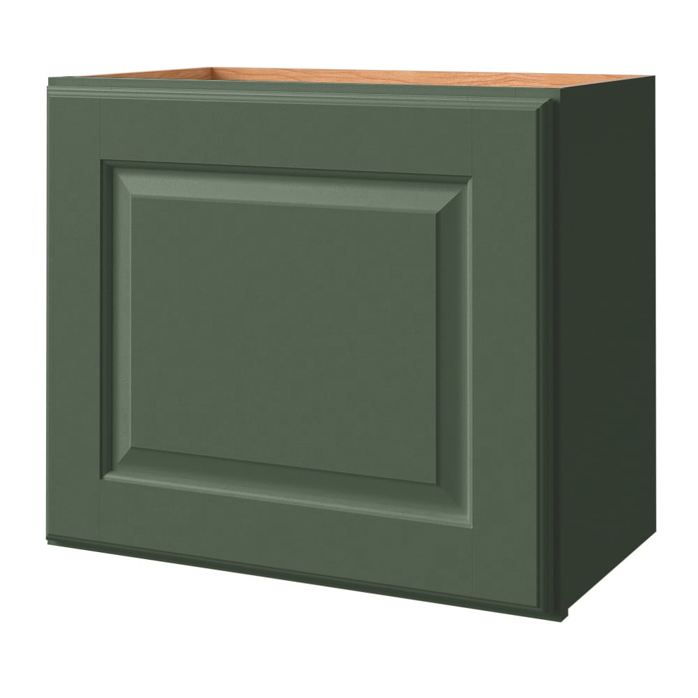 allen + roth Marston 21-in W x 18-in H x 12-in D Sage Wall Fully Assembled Cabinet Raised Panel Square