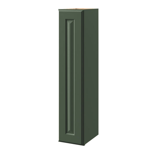allen + roth Marston 9-in W x 42-in H x 12-in D Sage Wall Fully Assembled Cabinet Raised Panel Square