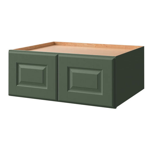 allen + roth Marston 30-in W x 12-in H x 24-in D Sage Wall Fully Assembled Cabinet Raised Panel Square