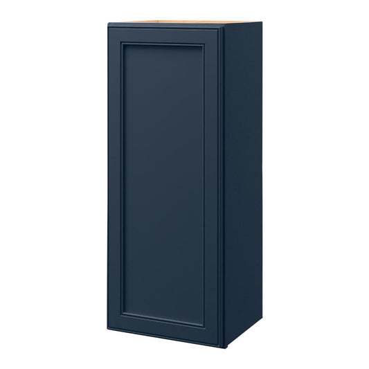 allen + roth Southam 15-in W x 36-in H x 12-in D Navy Wall Fully Assembled Cabinet Recessed Panel Square