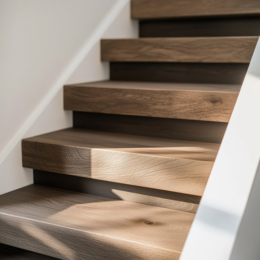 emark Floating Stair Tread 36-in x 11.5-in x 3-in Red Oak Oak No return Eased edge Stair Tread