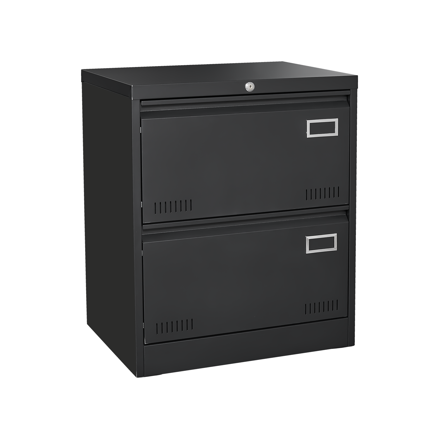 Miki Shinly Black 2 -Drawer 23.6-in File Cabinet