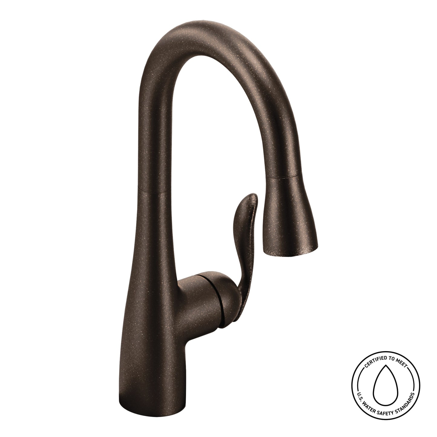 Moen Arbor Oil Rubbed Bronze Single Handle Deck-mount Bar and Prep Kitchen Faucet with Sprayer