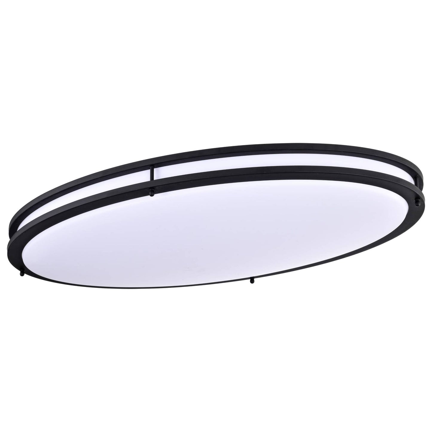 Nuvo Lighting Glamour 0 - Light Matte Black / Black Acrylic & Steel Flush Mount Light