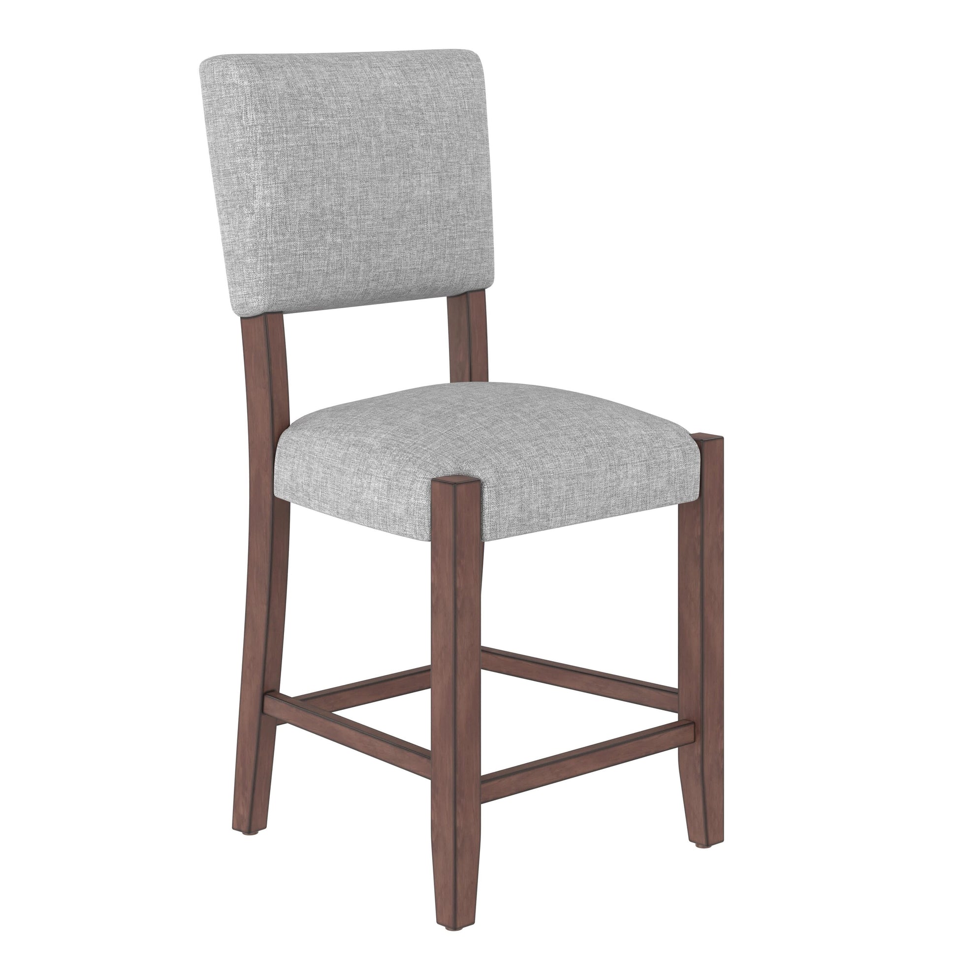 Vynxaria  Gray Mid Century Modern Bar Stools Set of 4 Dining Chair