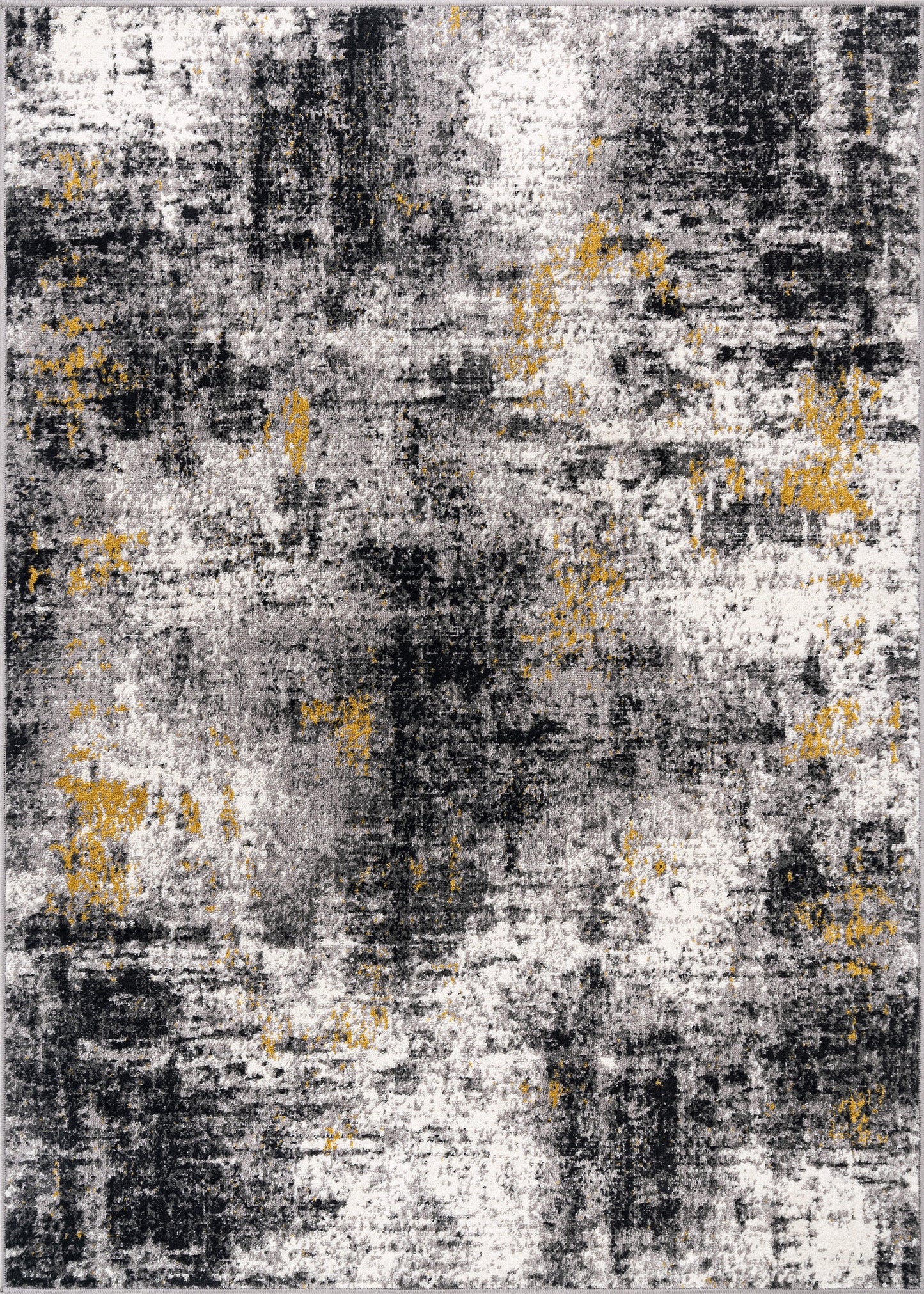 World Rug Gallery Arizona 6 x 9 (ft) Flatweave Polypropylene Yellow Rectangular Indoor Abstract Spot Clean Only Pet Friendly Area rug