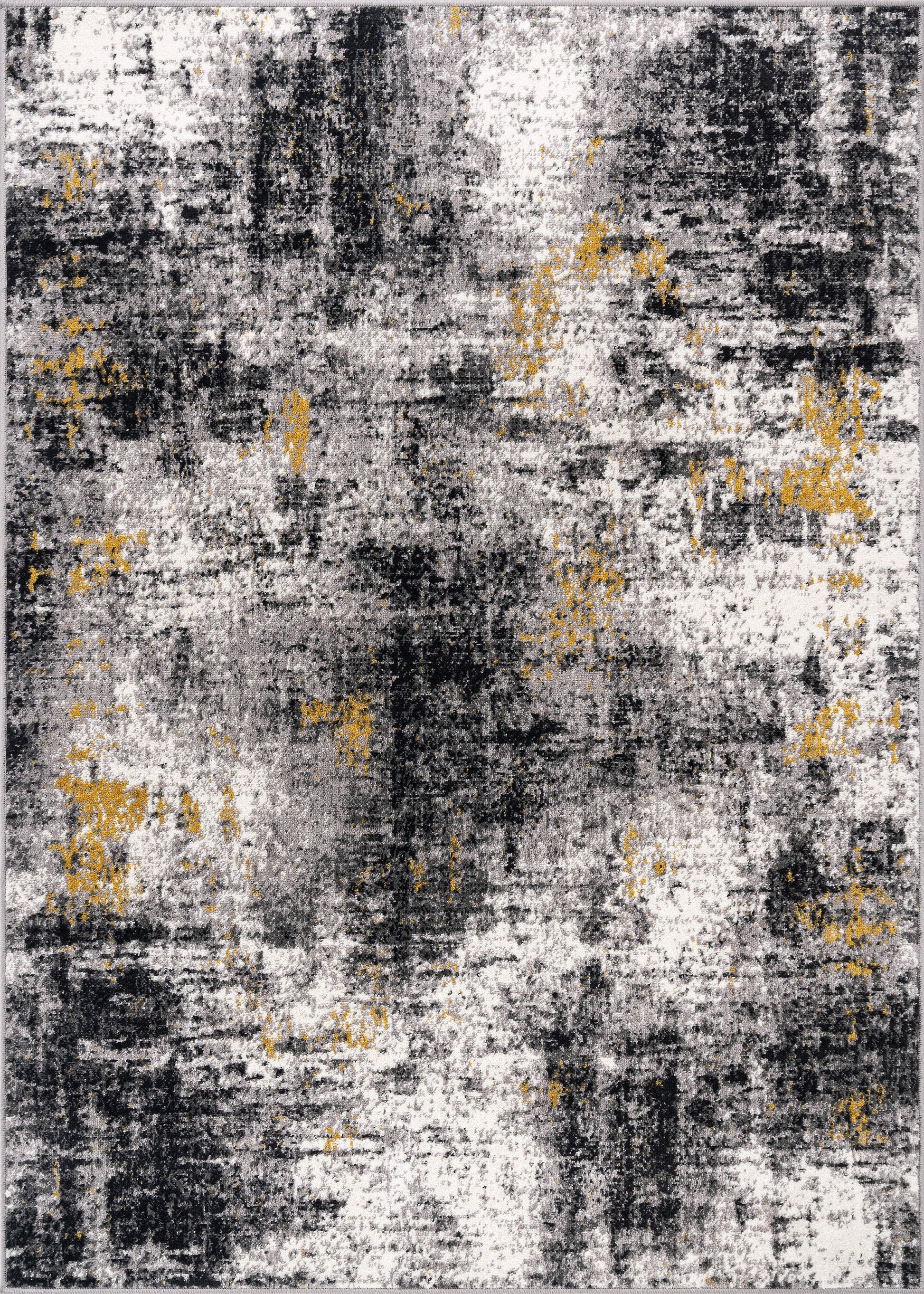 World Rug Gallery Arizona 6 x 9 (ft) Flatweave Polypropylene Yellow Rectangular Indoor Abstract Spot Clean Only Pet Friendly Area rug