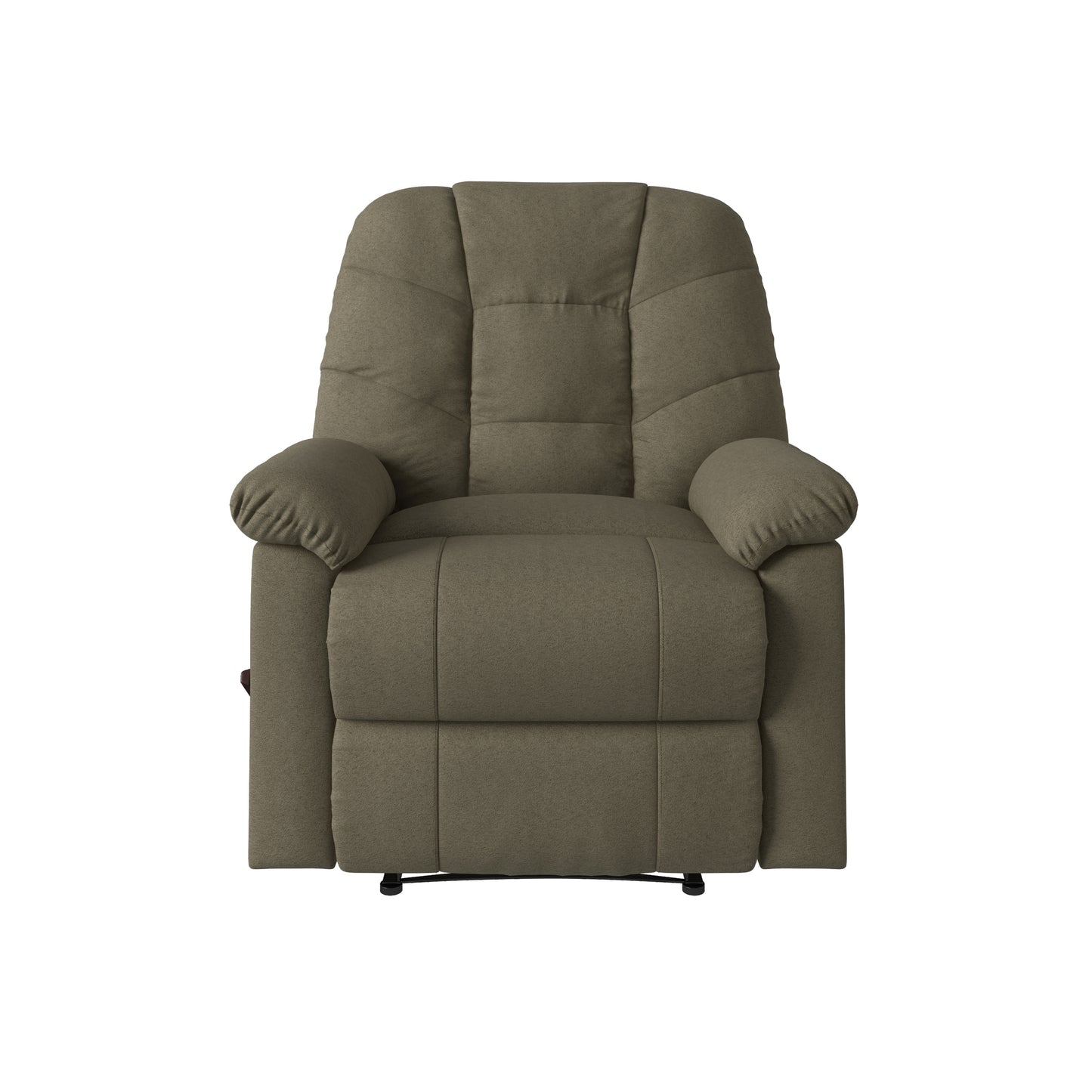 Siavonce Grey Microsuede Upholstered Recliner