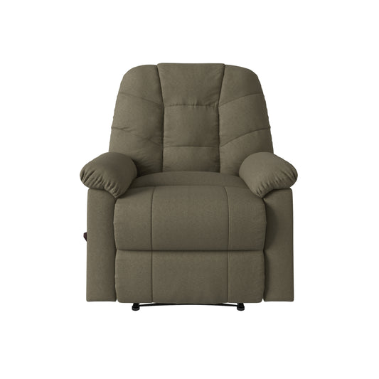 Siavonce Grey Microsuede Upholstered Recliner