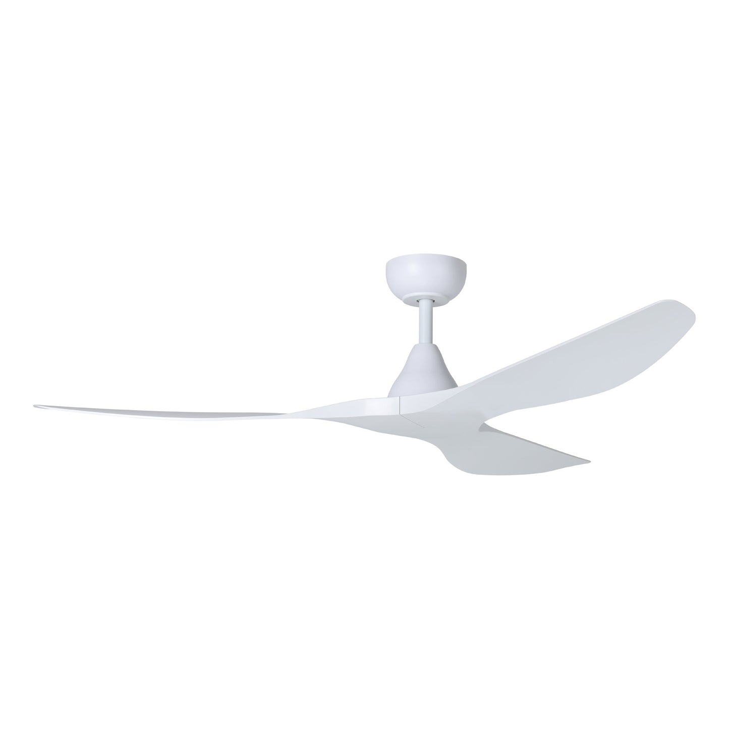EGLO Surfline 60 White with White Blades Ceiling Fan Without Light and Remote Included 3 -Blade