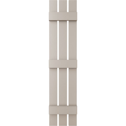 Ekena Millwork 12-in W x 77-in H Clay Board and batten Spaced Exterior Shutters ( 2 -Pack )