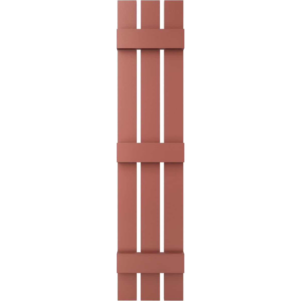 Ekena Millwork 12-in W x 84-in H Burgundy Red Board and batten Spaced Exterior Shutters ( 2 -Pack )