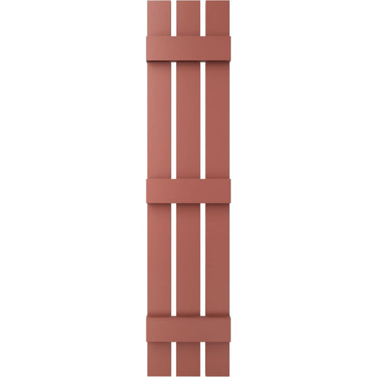 Ekena Millwork 12-in W x 84-in H Burgundy Red Board and batten Spaced Exterior Shutters ( 2 -Pack )