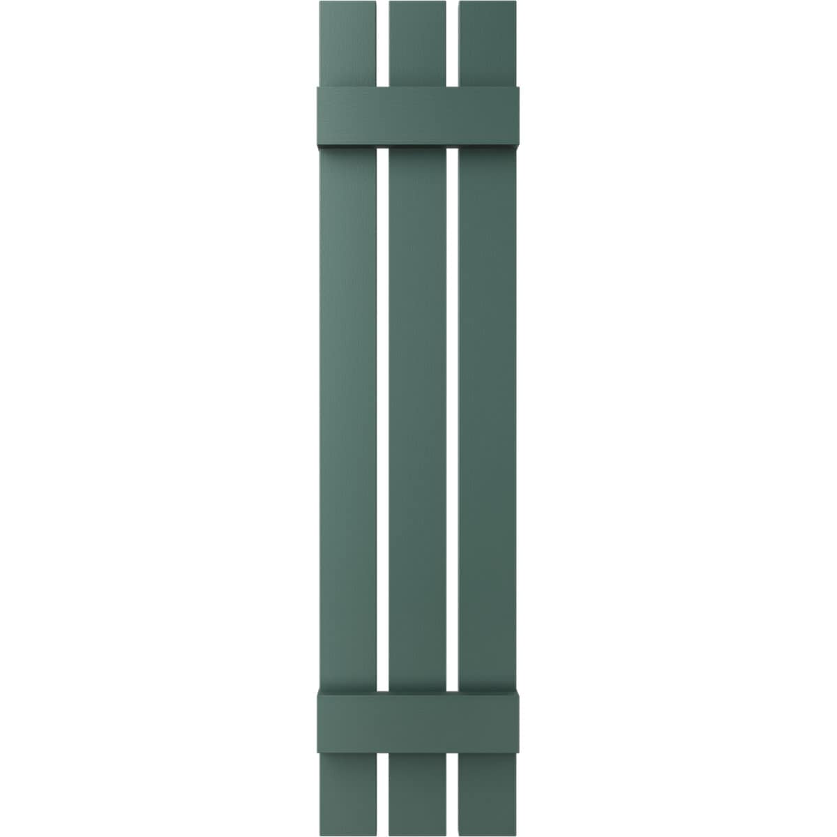 Ekena Millwork 12-in W x 54-in H Forest Green Board and batten Spaced Exterior Shutters ( 2 -Pack )