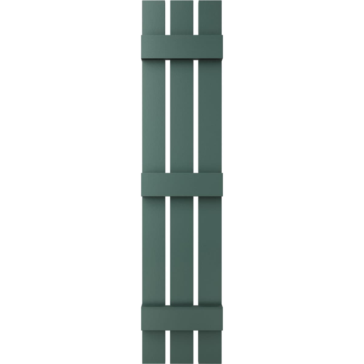 Ekena Millwork 12-in W x 79-in H Forest Green Board and batten Spaced Exterior Shutters ( 2 -Pack )